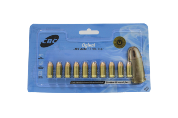 Munição CBC .380 Auto ETOG 95GR